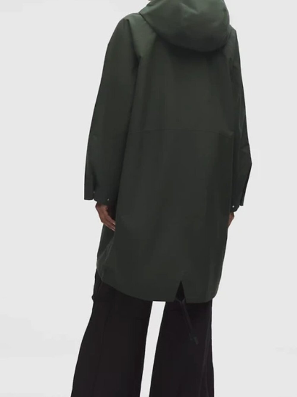 lululemon athletica Dark Green Hooded Long Coat